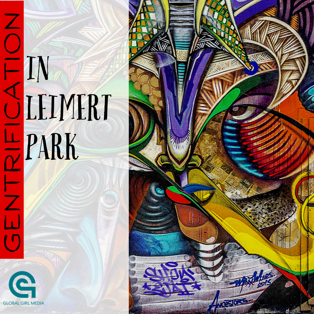 Blog post title over street mural