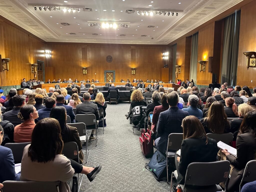 On Tuesday, Feb. 28, the Senate Judiciary Committee held the first Senate committee hearing on the ERA since 1984.  (Senator Ben Cardin / Twitter)