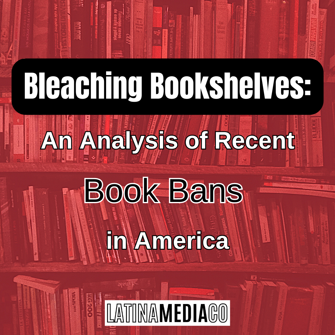 Bookshelf filled with books in the background, and the blog post title in the foreground