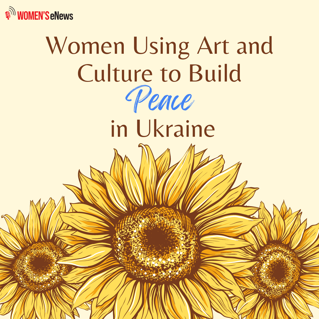 blog post title with painted sunflowers below